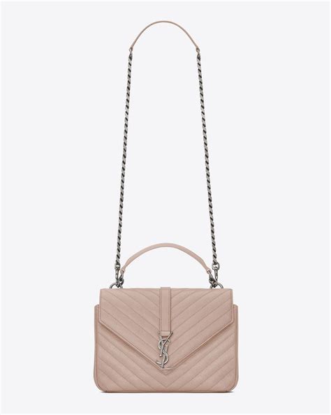 ysl college bag powder pink|Saint Laurent Collège bag .